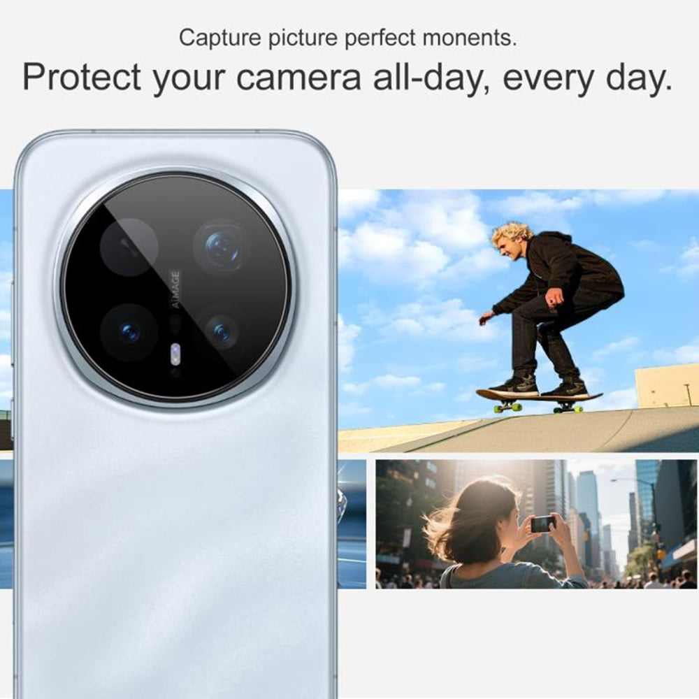 Techsuit-suojakalvo Honor Magic8 Pro:n takakameralle, karkaistu lasi, musta