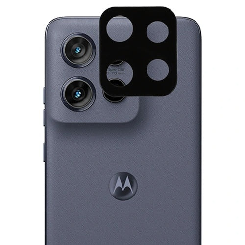 Techsuit takakameran suojakalvo Motorola Moto G86:lle, karkaistu lasi, musta
