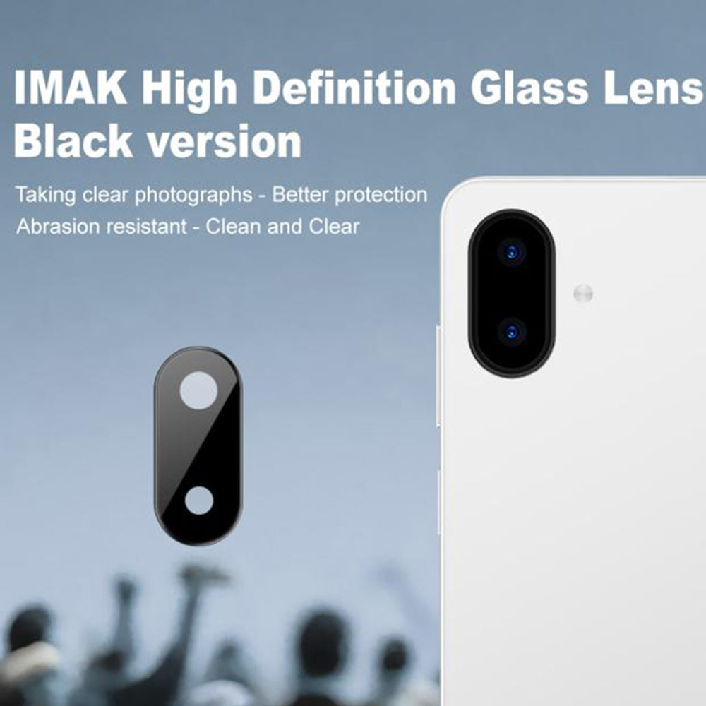 Techsuit takakameran suojakalvo Samsung Galaxy A07 4G A075:lle, karkaistu lasi, musta