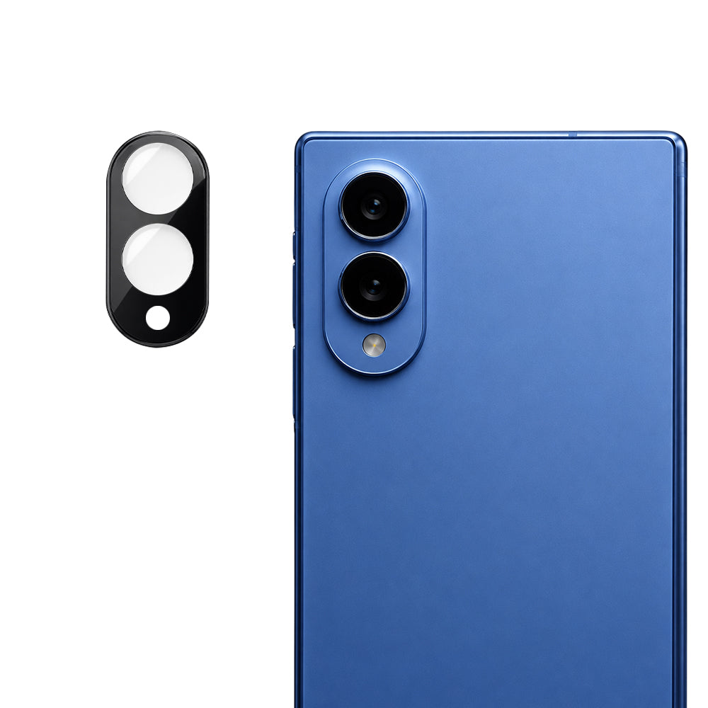 Techsuit takakameran suojakalvo Samsung Galaxy Z Fold8 F976:lle, karkaistu lasi, musta