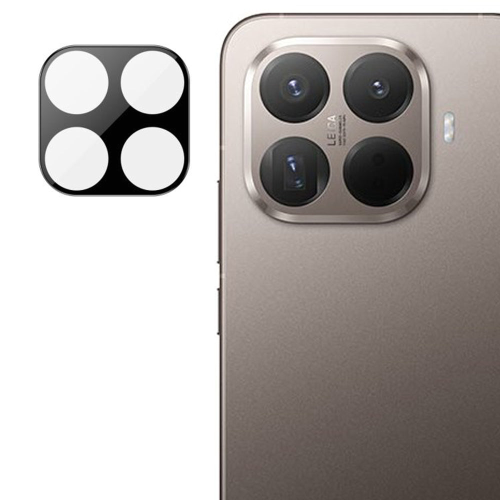 Techsuit takakameran suojakalvo Xiaomi 15T Pro:lle, karkaistu lasi, musta