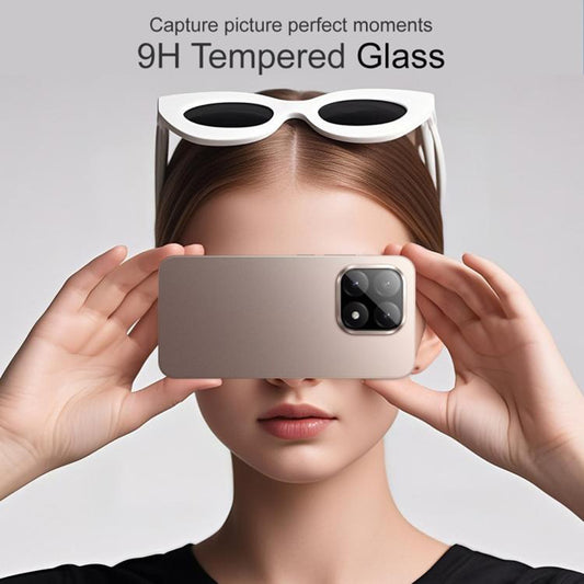 Techsuit takakameran suojakalvo Xiaomi 15T Pro:lle, karkaistu lasi, musta