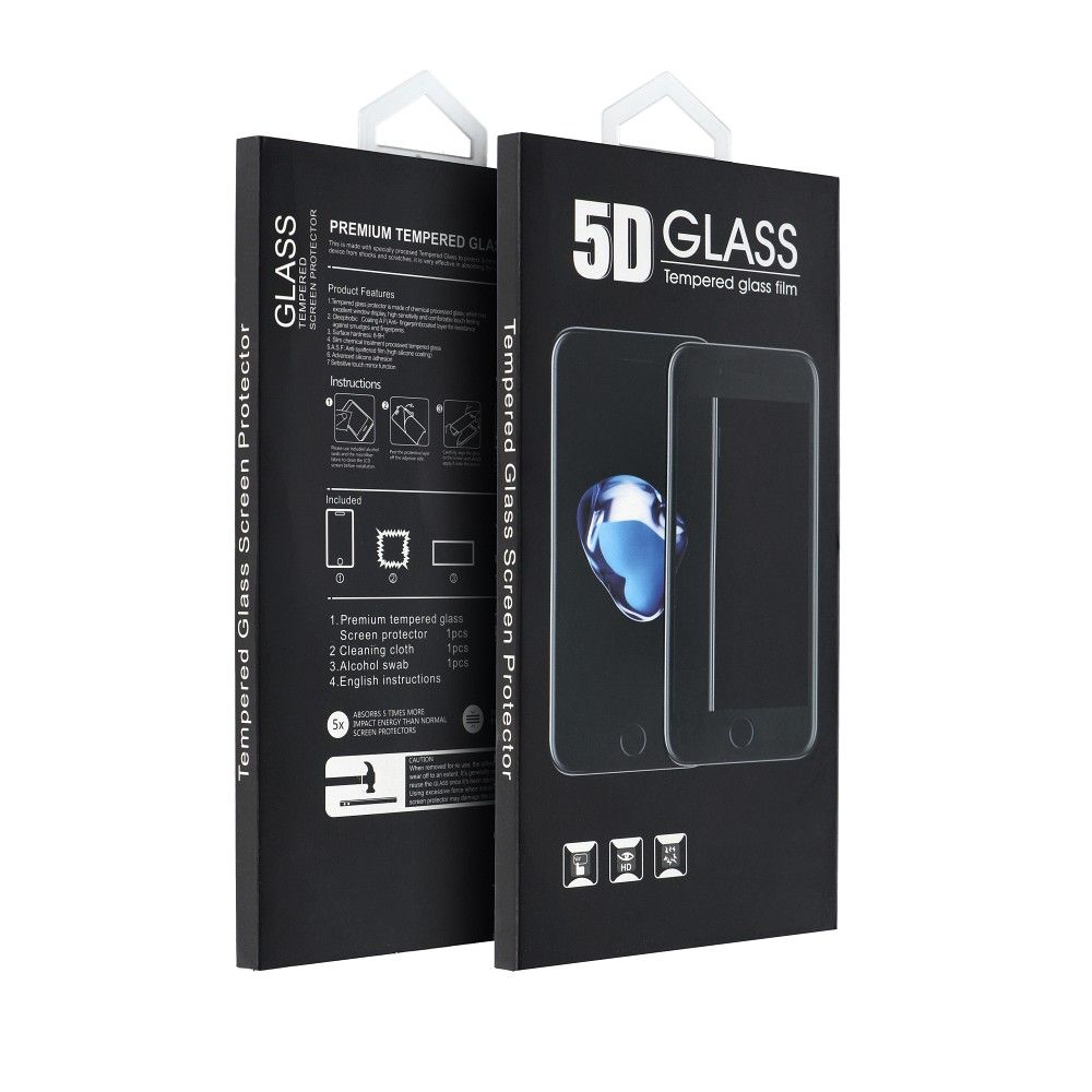 OEM-näytönsuoja Samsung Galaxy A40 A405:lle, karkaistu lasi, täysi liima, 5D, musta
