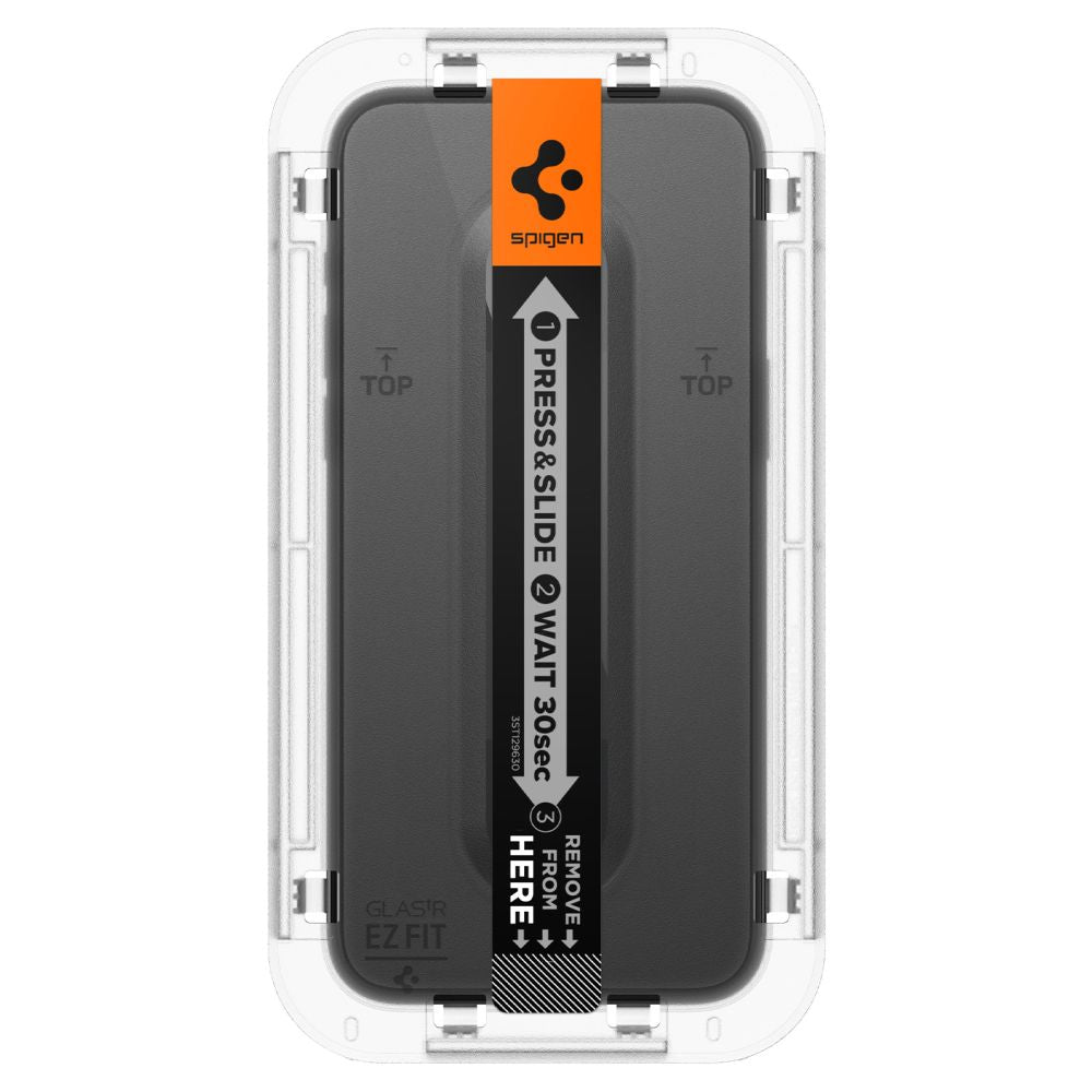 Spigen GlastR EZ FIT HD -näytönsuojakalvo Apple iPhone 15:lle, Panssarilasi, Täysliima, 2.5D, Musta AGL06908