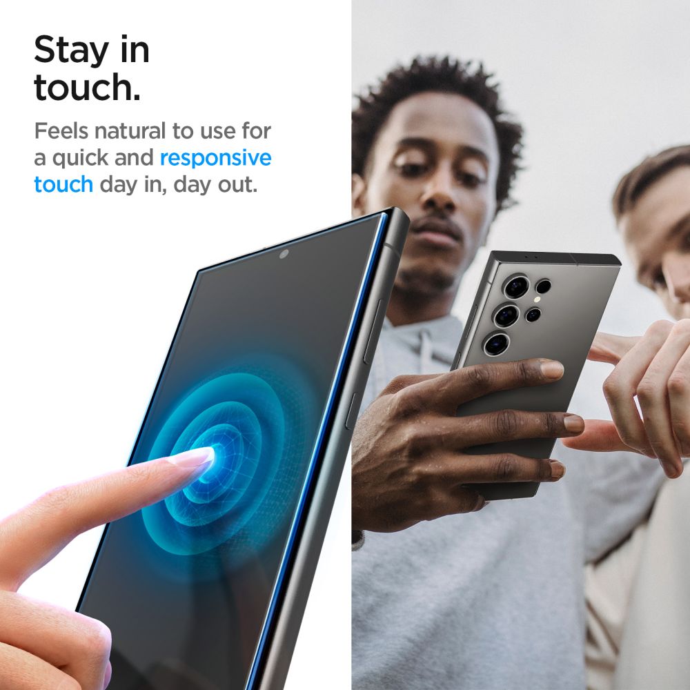 Spigen EZ FIT yksityisyydensuoja Samsung Galaxy S24 Ultra S928, suojalasi, täysi liima, 2 kpl:n setti