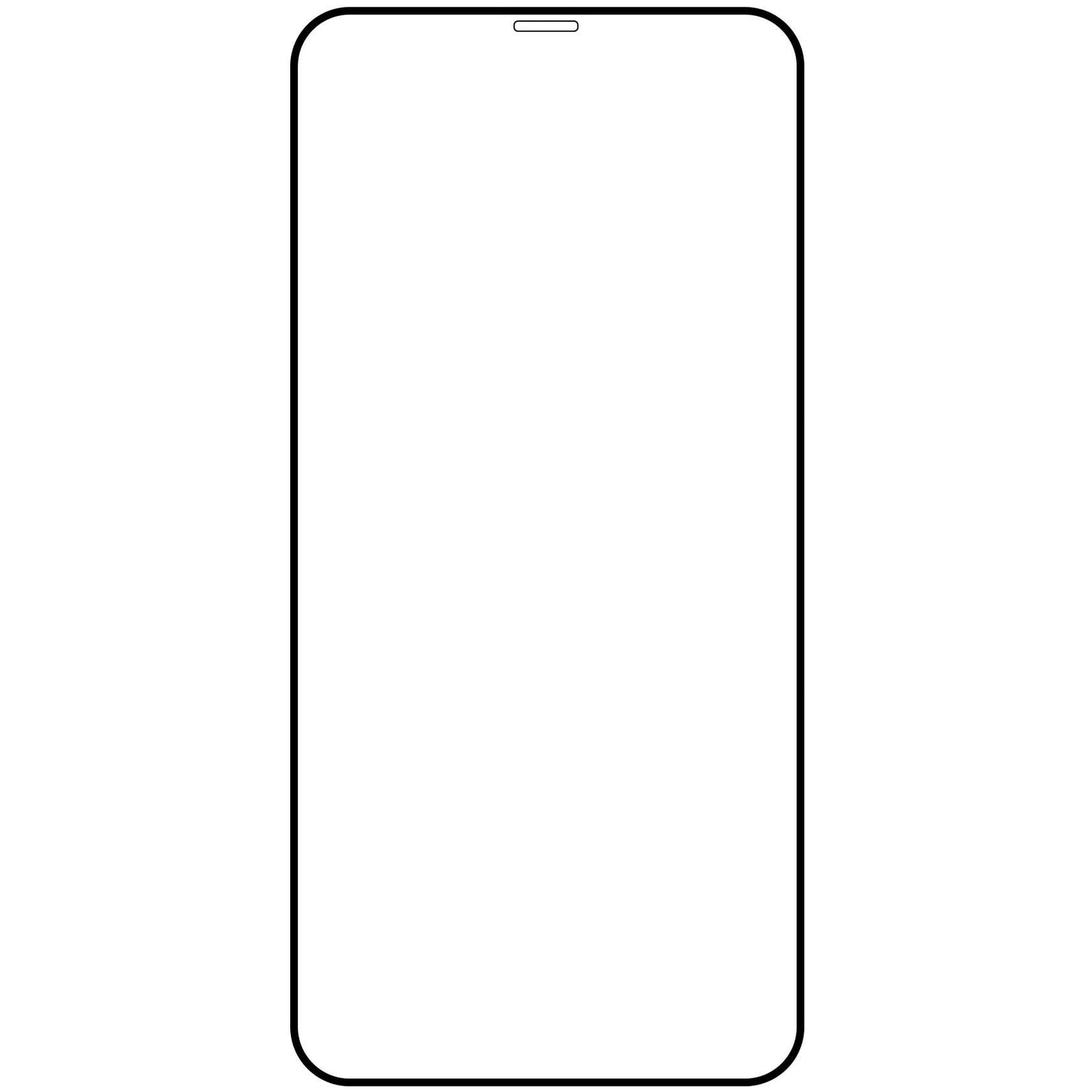 Suojakalvo Veason PRO Apple iPhone 12 Pro Max -puhelimelle, lasisuojattu, täysi liima, 6D, musta