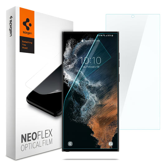 Näytönsuoja Spigen Neo Flex Samsung Galaxy S22 Ultra 5G S908, HydroGel, Set 2 kpl AFL04137