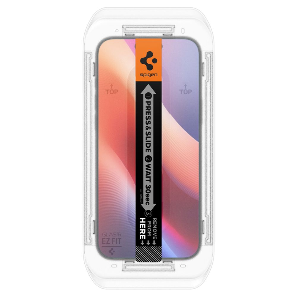 Privacy-näytönsuojakalvo Spigen GlastR EZ FIT Apple iPhone 17 Pro Max / 16 Pro Max -puhelimille, Karkaistu lasi, Täysliima, 2 kappaleen setti AGL07908
