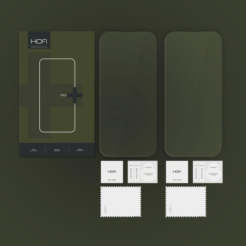 Näytönsuoja HOFI Glass PRO+ Apple iPhone 16 Plus -puhelimelle, lasisuojattu, täysliimattu, 2 kpl, 2.5D-sarja, 2.5D