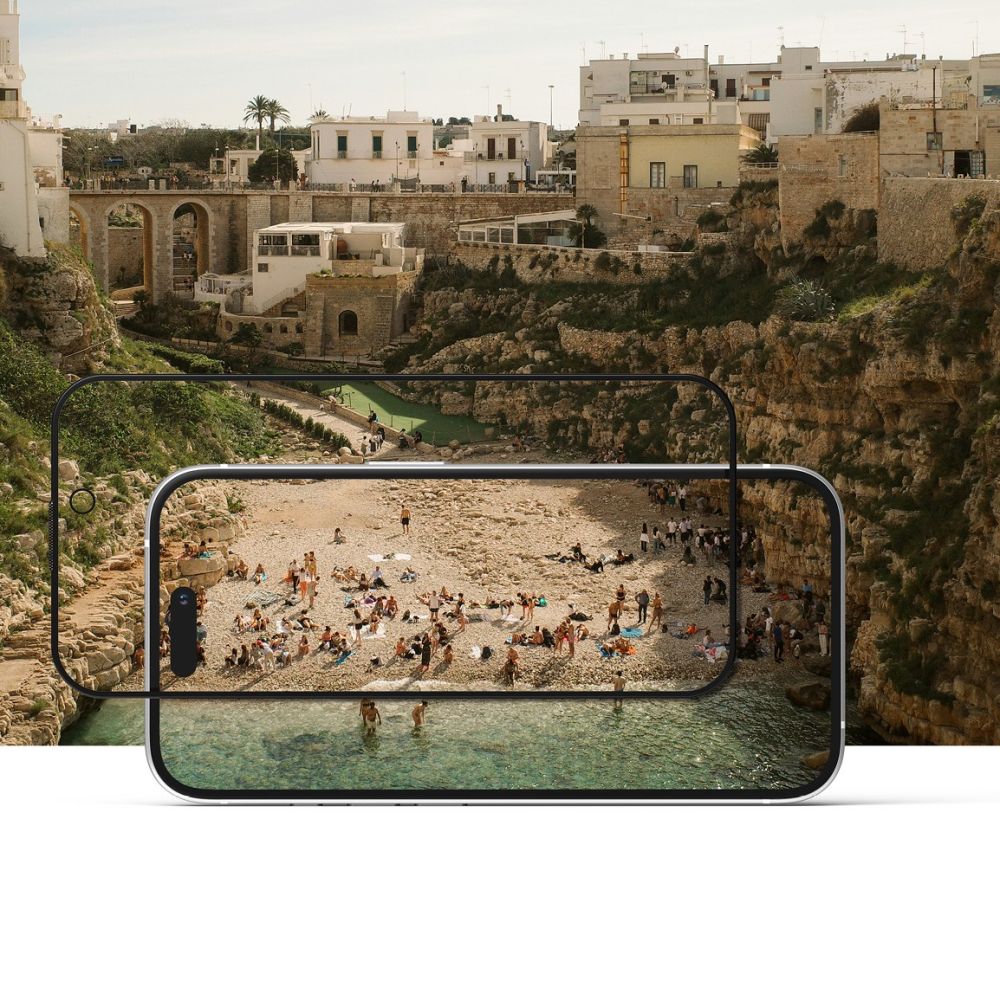 Näytön suojakalvo Ringke Easy Slide Privacy Apple iPhone 16 / 15 -puhelimille, Karkaistu lasi, Täysliima, 2 kappaleen setti