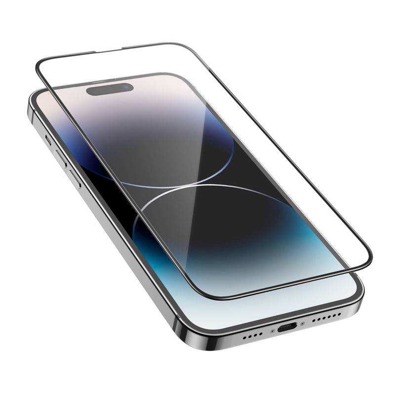 HOCO G16 näytönsuojakalvo Apple iPhone 14 Pro Maxille, Panssarilasi, Täysliima, 5D, Musta