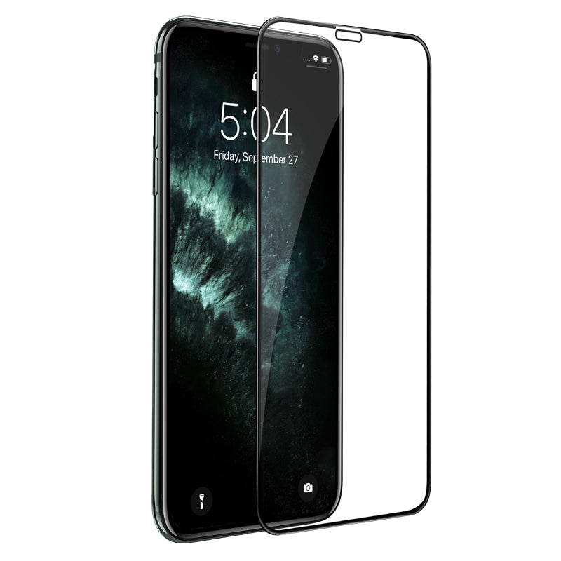 HOCO G16 suojakalvo Apple iPhone XS / X:lle, Panssarilasi, Täysliima, 5D, Musta