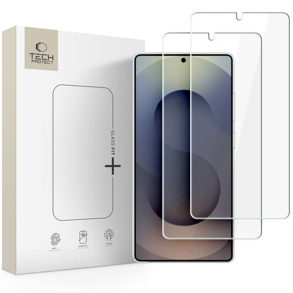 Tech-Protect FIT+ näytönsuoja Samsung Galaxy S26 Ultra S948:lle, karkaistu lasi, täysiliimainen, 2 kappaleen setti