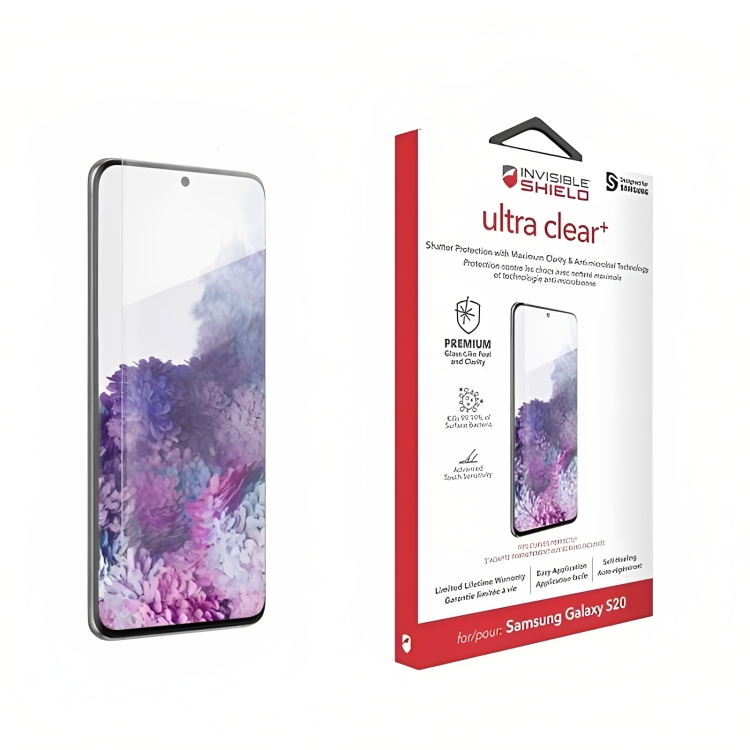 Zagg Ultra Clear+ suojakalvo Samsung Galaxy S20 G980 -näytölle, Muovi 200204858