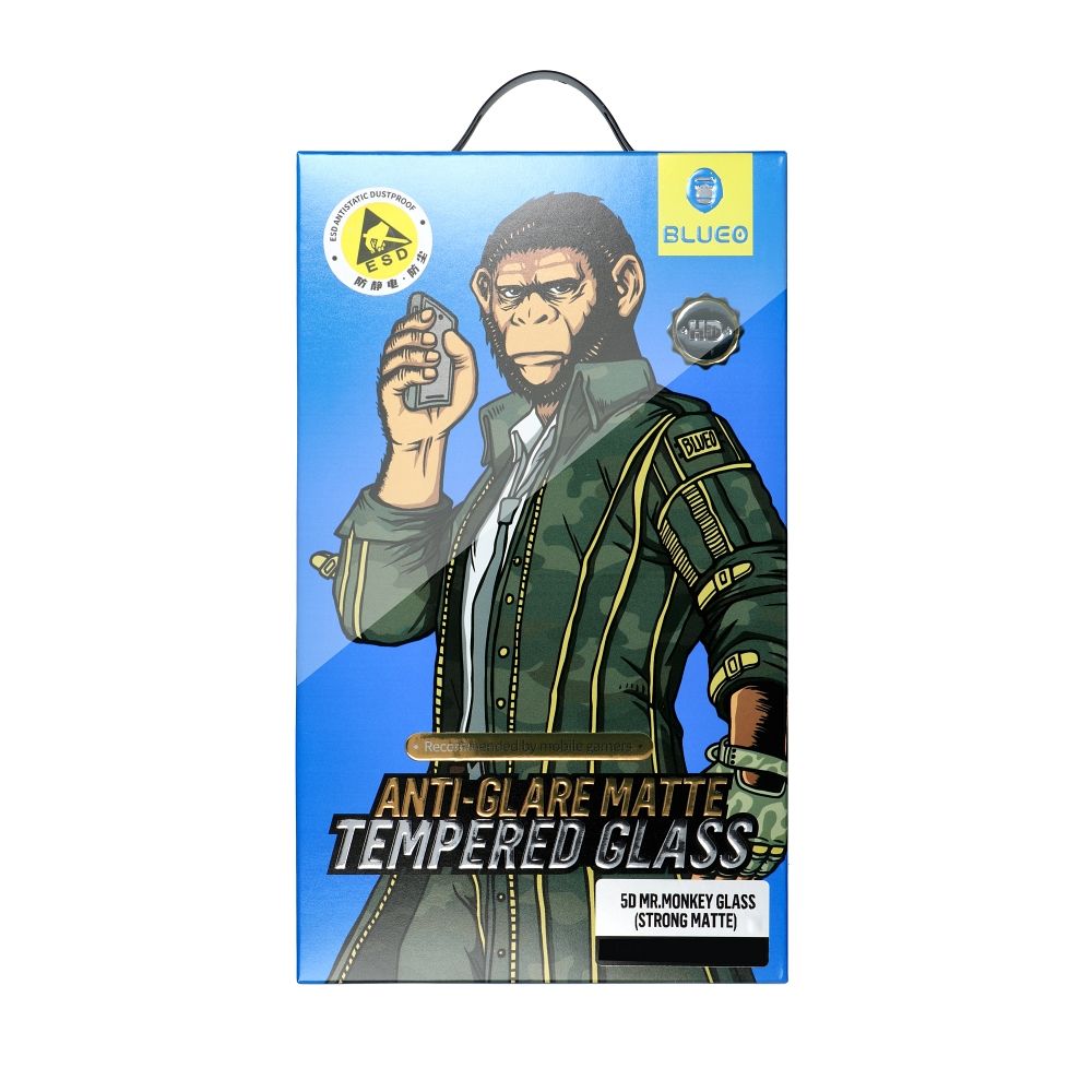 Suojanäytön yksityisyys Mr Monkey Glass Apple iPhone 15 Pro, suojattu lasi, täysi liima, 5D