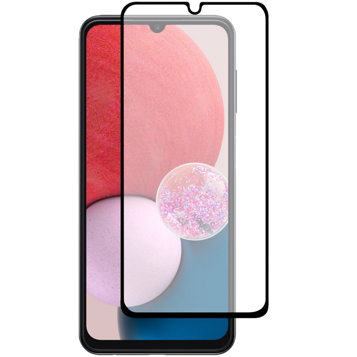 OEM näytönsuoja Samsung Galaxy A15 5G A156 / A15 A155 / A25 A256, lasisuoja, täysliima, 9D, musta