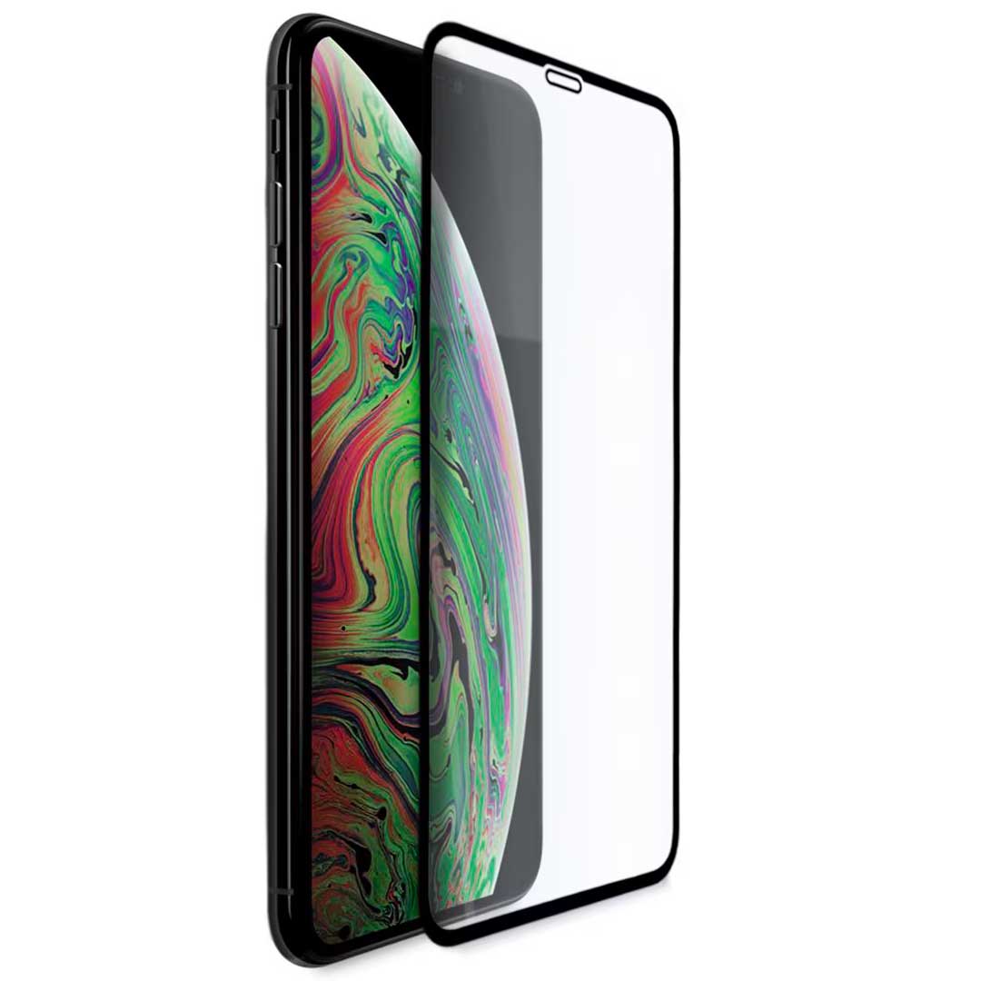 Suojakalvo Veason PRO Apple iPhone XS Max -puhelimelle, lasisuojattu, täysi liima, 6D, musta