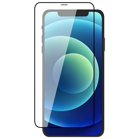 Näytönsuoja Apple iPhone 12 / 12 Pro, suojakuori Veason PRO Apple iPhone 12 / 12 Pro, lasi, täysi liima, 6D, musta, musta