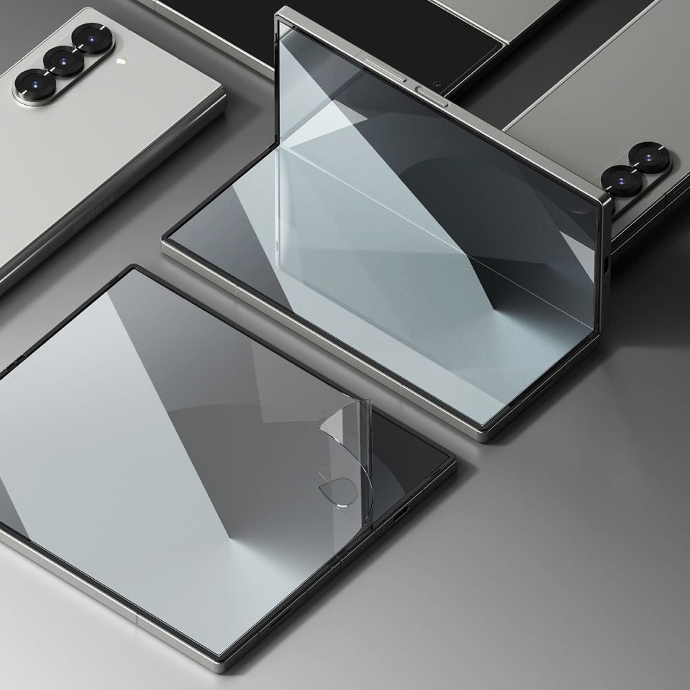 Ringke Dual Easy sisäinen näytönsuojakalvo Samsung Galaxy Z Fold6 F956:lle, Muovi, 2 kappaleen setti