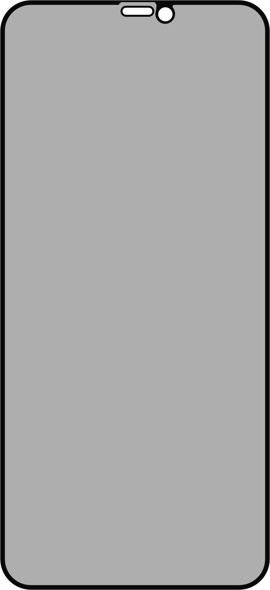 OEM Yksityisyydensuoja OEM Apple iPhone 11 Pro / XS / X, lasi suojattu, täysi liima, 5D