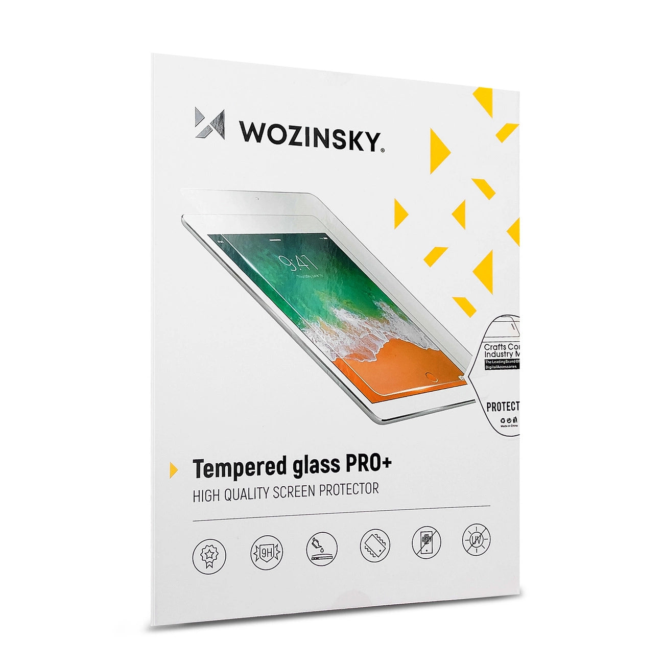 WZK Näytönsuoja Apple iPad Air 13 (2024), lasisuojattu, täysliimattu