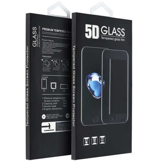 OEM-näytönsuoja Apple iPhone 16 Pro:lle, suojattu lasi, täysi liima, 5D, musta