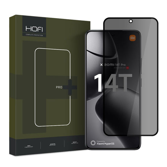 Yksityisyyden suojakalvo HOFI Glass PRO+ Xiaomi 14T Pro / 14T, suojakilpi, täysi liima, 2.5D
