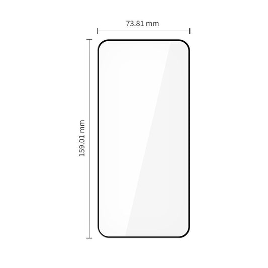 Tech-Protect FIT+ suojakalvo Xiaomi Redmi Note 15 Pro 5G -puhelimelle, Panssarilasi, Täysliima, 2 kappaleen setti, 2.5D, Musta
