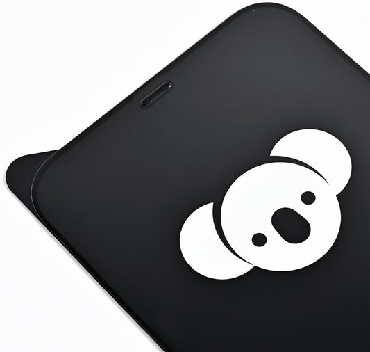 Bear HD -näytönsuoja Apple iPhone 17 Airille, karkaistu lasi, täysiliimainen, musta