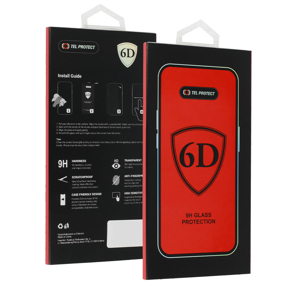 OEM-näytönsuoja Samsung Galaxy S26 Ultra S948:lle, karkaistu lasi, täysi liima, 6D, musta