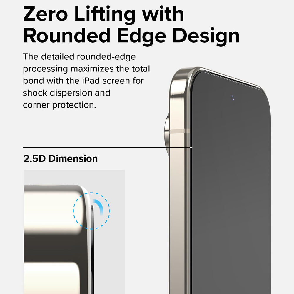 Ringke Easy Slide -näytönsuoja Google Pixel 9 / 9 Pro:lle, lasisuojattu, täysi liima, 2 kpl:n sarja