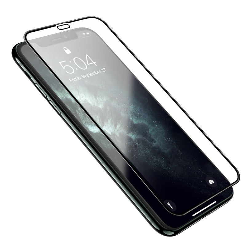 HOCO G16 suojakalvo Apple iPhone XS / X:lle, Panssarilasi, Täysliima, 5D, Musta