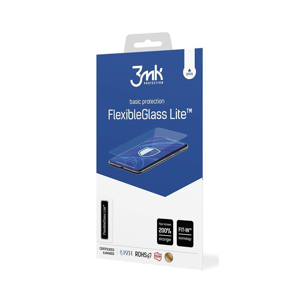 3MK FlexibleGlass Lite -suojakalvo Realme Note 70T:lle, Joustava Lasi, Täysliima