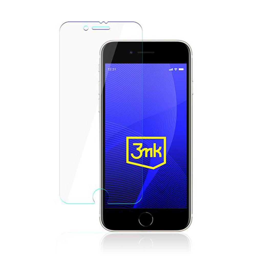 3MK FlexibleGlass -näytönsuoja Apple iPhone SE (2022) / SE (2020) / 8 / 7, joustava lasi, täysi liima