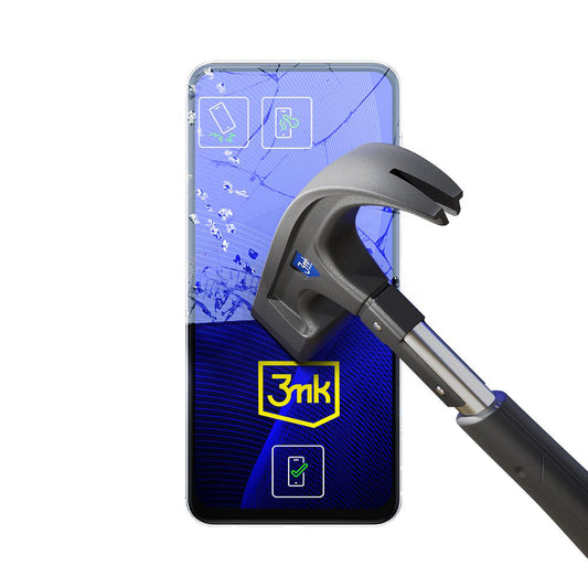 3MK FlexibleGlass -näytönsuoja Samsung Galaxy S23 S911:lle, joustava lasi, täysi liima