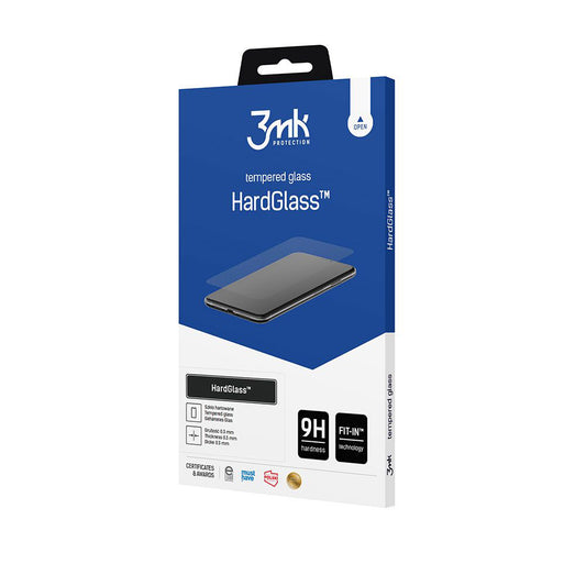 3MK HardGlass -näytönsuoja Apple iPhone 16 Pro Maxille, turvalasi, täysi liima