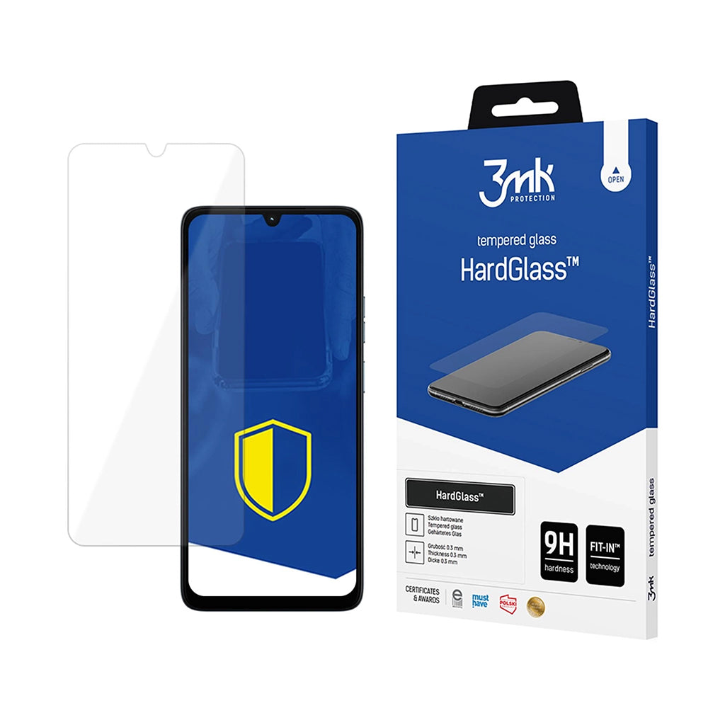 3MK HardGlass Näytönsuojakalvo Motorola Moto G06:lle, Panssarilasi, Täysliima