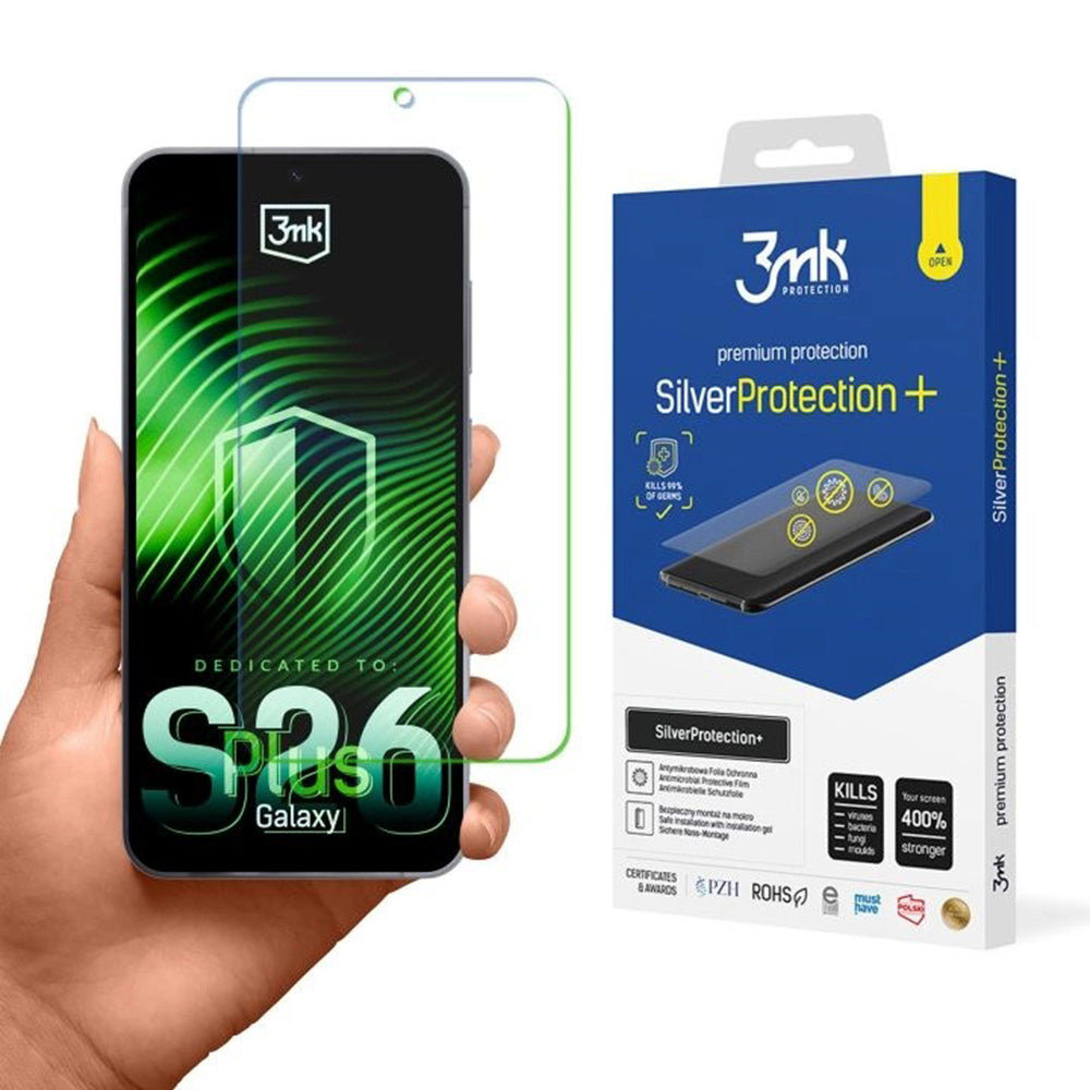 Suojakalvo 3MK Silver Protect+ Samsung Galaxy S26 Plus -puhelimelle, Muovi