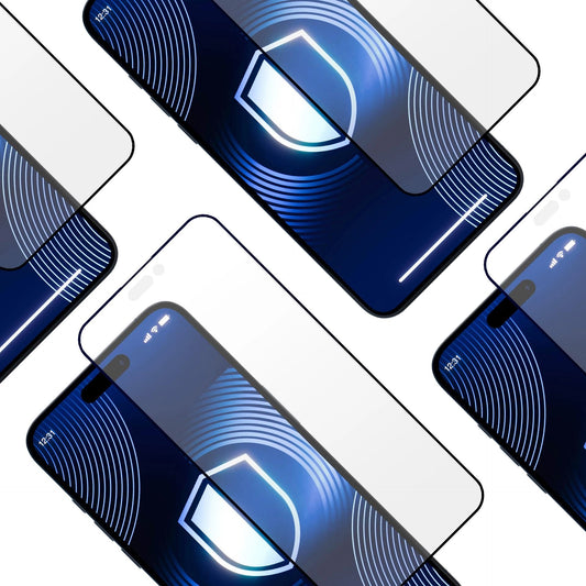 3MK HardGlass Matt Matt Max -näytönsuoja Apple iPhone 16 Pro -puhelimelle, lasisuojattu, täysi liima, musta