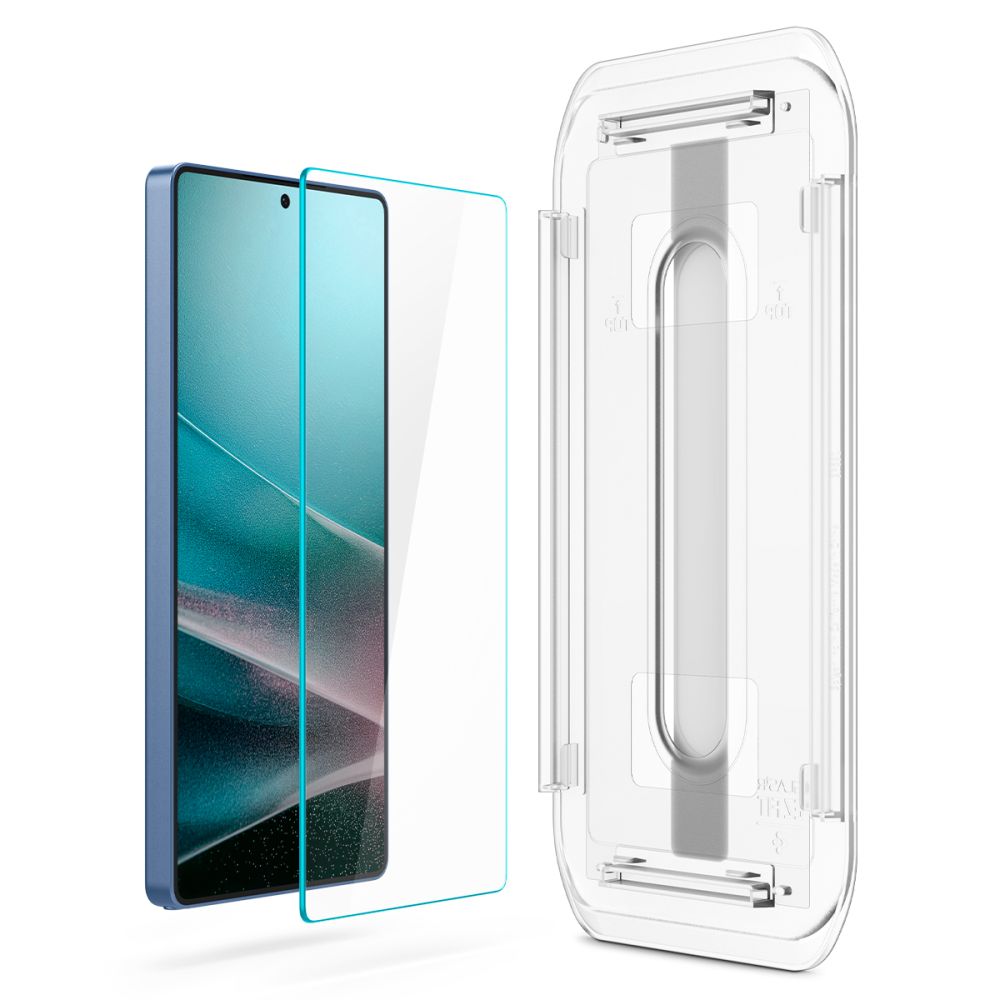 Spigen GlastR EZ FIT HD -näytönsuojakalvo Samsung Galaxy S25 Ultra S938:lle, karkaistu lasi, täysliima, 2 kappaleen setti AGL09082