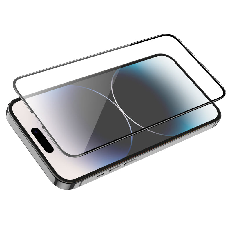 HOCO G16 näytönsuojakalvo Apple iPhone 14 Prolle, Panssarilasi, Täysliima, 5D, Musta