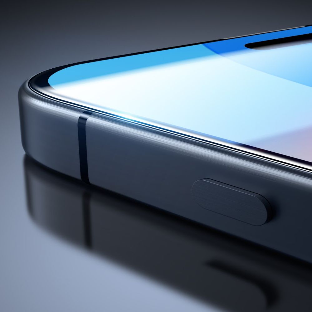 ESR-näytönsuojakalvo Apple iPhone 16 / 15:lle, Panssarilasi, Täysliima, 2 kappaleen setti, Musta