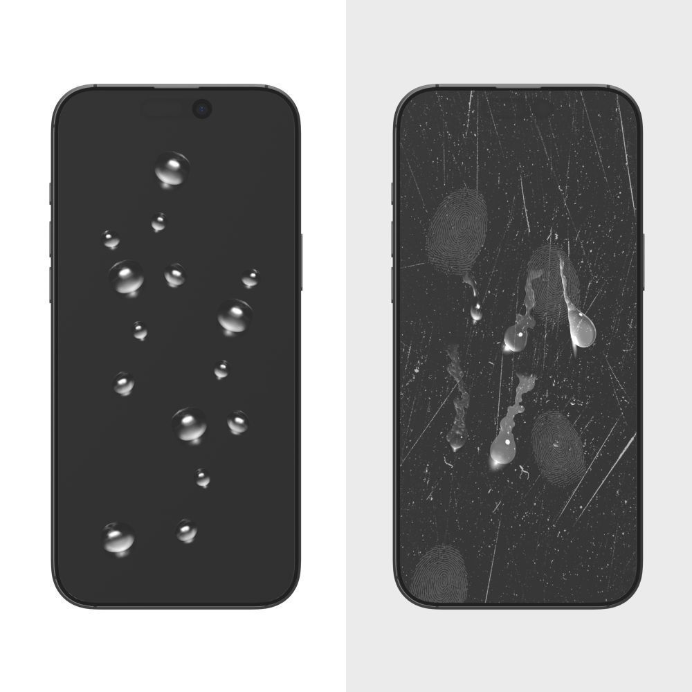 Tech-Protect FIT+ näytönsuoja Motorola Moto G77 / G67:lle, karkaistu lasi, täysiliimainen, 2 kappaleen setti, 2.5D, musta