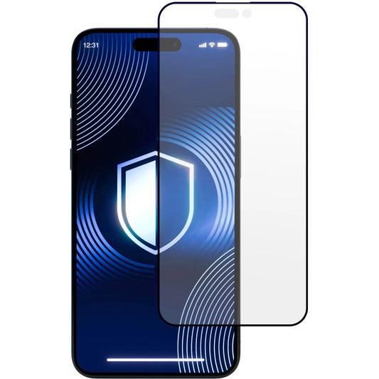 3MK HardGlass Matt Matt Max -näytönsuoja Apple iPhone 16 Pro -puhelimelle, lasisuojattu, täysi liima, musta