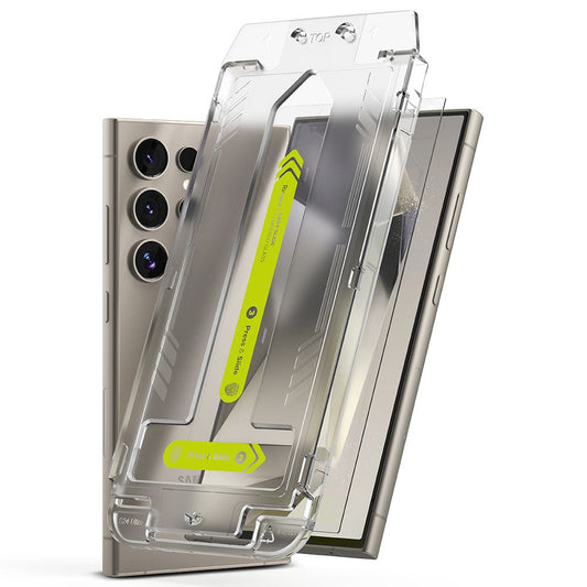 Ringke Easy Slide -näytönsuoja Samsung Galaxy S24 Ultra S928:lle, lasisuojattu, täysi liima, 2 kpl:n sarja