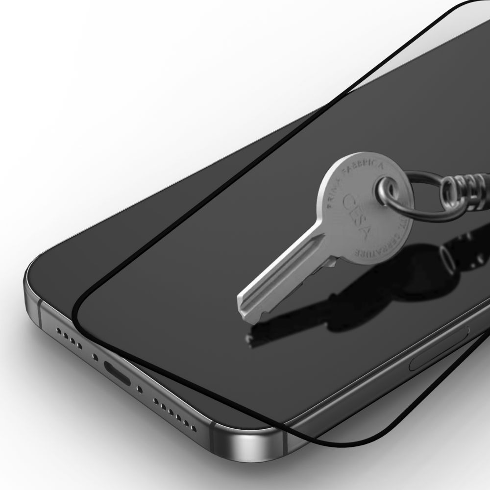 Tech-Protect FIT+ näytönsuoja Motorola Moto G77 / G67:lle, karkaistu lasi, täysiliimainen, 2 kappaleen setti, 2.5D, musta