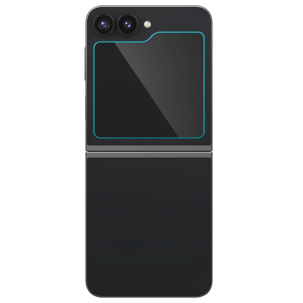 Spigen GlastR EZ FIT Exterior Screen Protector for Samsung Galaxy Z Flip6 F741, Tempered Glass, Full Glue, Set of 2 pieces AGL07972