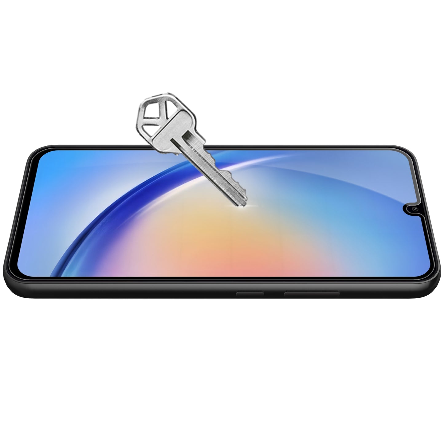 OEM näytön suojakalvo Samsung Galaxy A34 A346, Suojalasi, Täysliima, 9D, Musta, musta
