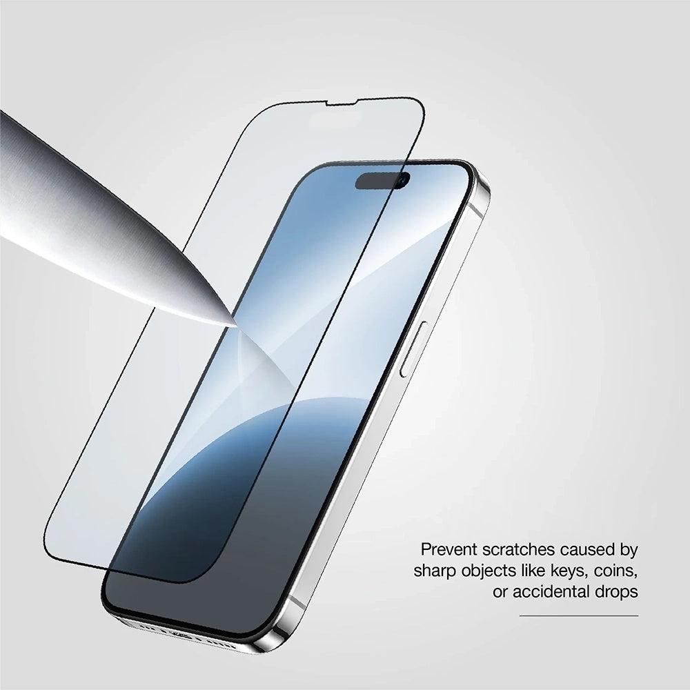 Anank 10X Reinforced CG suojakalvo Apple iPhone 17:lle, karkaistu lasi, Full Glue, 2.5D, musta