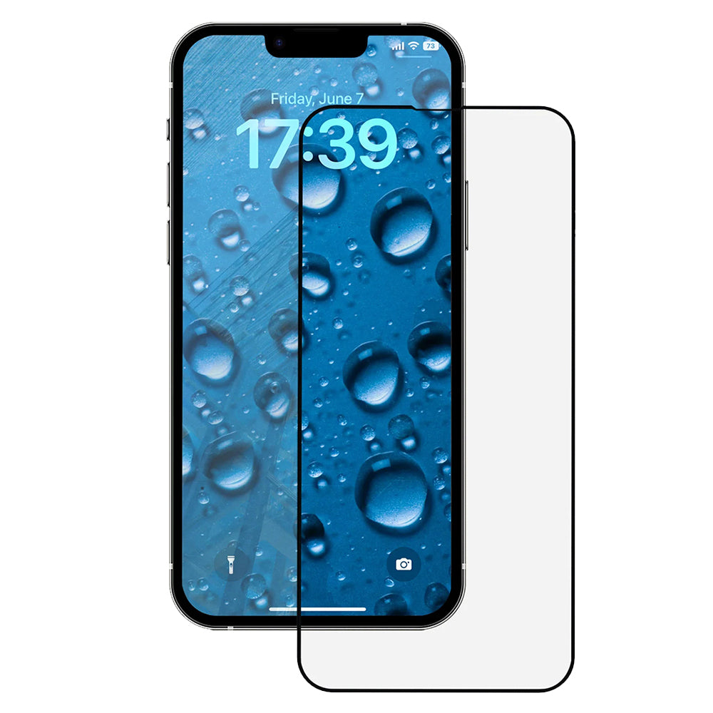 Anank 3X Vahvistettu Näytönsuoja Apple iPhone 17e / 16e / 14 / 13 Pro, Karkaistu Lasi, Täysi Liima, 2.5D, Musta